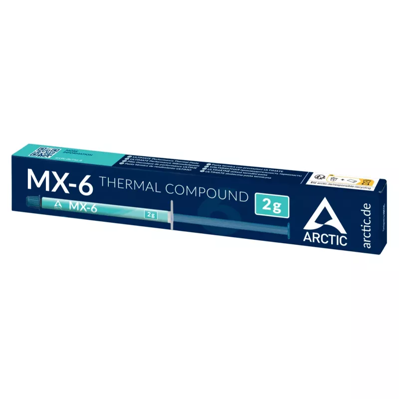 ARCTIC MX-6 ULTIMATE Performance pasta termoprzewodząca, pasta termiczna, szary, 2 g, 1 szt., 23 mm, 152 mm