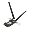 Wewnętrzna karta WLAN ASUS PCE-AXE5400 — PCIe, Wi-Fi 6E trójzakresowa (2.4/5/6 GHz), 2402 Mbps, Bluetooth 5.2