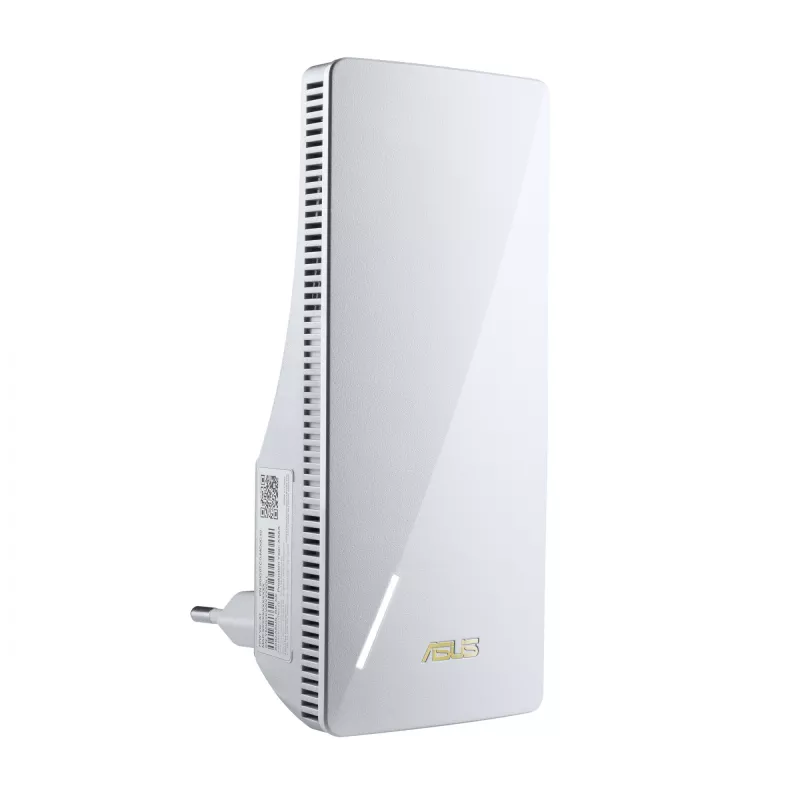 Nadajnik sieciowy ASUS RP-AX58 — dwuzakresowe Wi‑Fi 6 (802.11ax), 2400 Mbps, 1× Gigabit LAN, 2 anteny wewnętrzne, biały