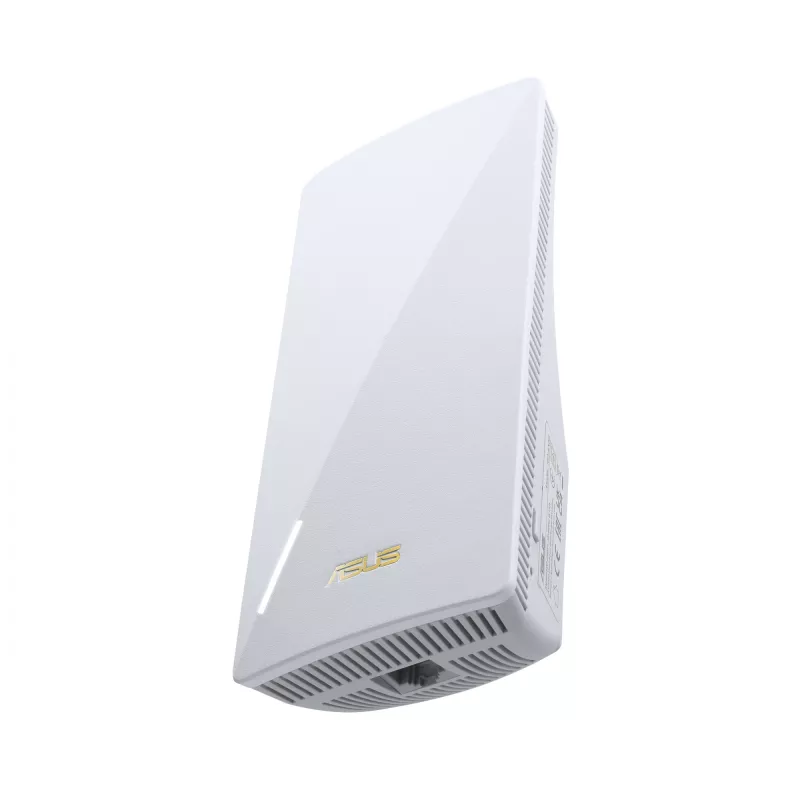 Nadajnik sieciowy ASUS RP-AX58 — dwuzakresowe Wi‑Fi 6 (802.11ax), 2400 Mbps, 1× Gigabit LAN, 2 anteny wewnętrzne, biały