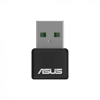 Karta sieciowa ASUS USB-AX55 Nano AX1800 Wi‑Fi 6 dwupasmowy bezprzewodowy adapter USB, 1800 Mbps, czarny