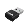Karta sieciowa ASUS USB-AX55 Nano AX1800 Wi‑Fi 6 dwupasmowy bezprzewodowy adapter USB, 1800 Mbps, czarny