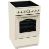 Kuchenka wolnostojąca Gorenje GECS5B70CLI, płyta ceramiczna 4 strefy, piekarnik 70 L, kość słoniowa, szerokość 500 mm