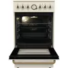 Kuchenka wolnostojąca Gorenje GECS5B70CLI, płyta ceramiczna 4 strefy, piekarnik 70 L, kość słoniowa, szerokość 500 mm
