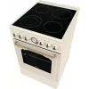 Kuchenka wolnostojąca Gorenje GECS5B70CLI, płyta ceramiczna 4 strefy, piekarnik 70 L, kość słoniowa, szerokość 500 mm