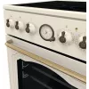 Kuchenka wolnostojąca Gorenje GECS5B70CLI, płyta ceramiczna 4 strefy, piekarnik 70 L, kość słoniowa, szerokość 500 mm