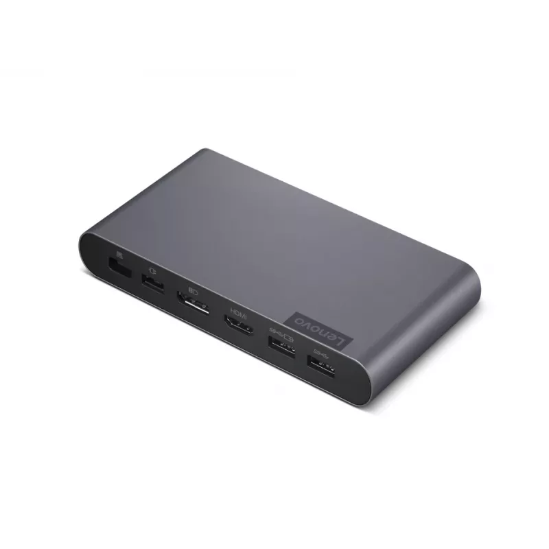 Lenovo 40B30090EU stacja dokująca/replikator portów do laptopa 2 x USB 3.2 Gen 2 (3.1 Gen 2) Type-C Szary