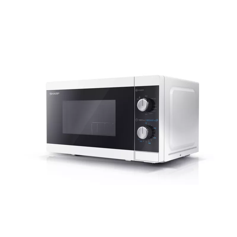 Kuchenka mikrofalowa Sharp YC-MG01E-W Czarny, Biały Grill Mikrofalowa Wolnostojąca 20 L 800 W