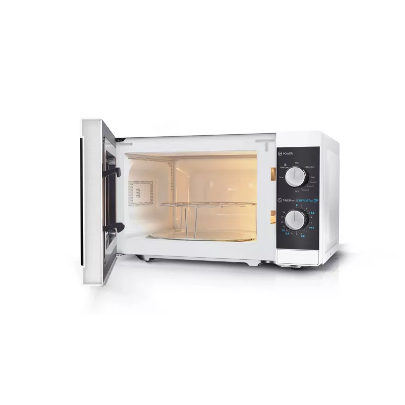 Kuchenka mikrofalowa Sharp YC-MG01E-W Czarny, Biały Grill Mikrofalowa Wolnostojąca 20 L 800 W