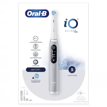 Szczoteczka wibracyjna dla dorosłych Oral-B iO 6S szara, biała