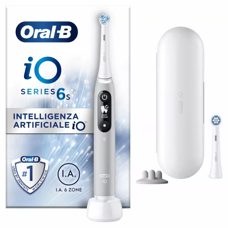 Szczoteczka wibracyjna dla dorosłych Oral-B iO 6S szara, biała