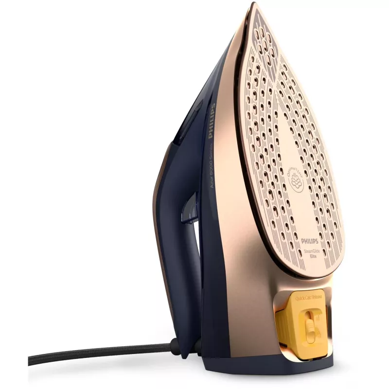Żelazko parowe Philips Azur 8000 Series DST8050/20 — 3000 W, 0,35 l, stopa SteamGlide Elite, ciągła para 85 g/min, uderzenie pary 260 g/min