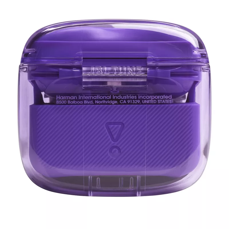 Zestaw słuchawkowy JBL Tune Flex Ghost Edition True Wireless Stereo (TWS) douszny do rozmów/muzyki Bluetooth fioletowy, przezroczysty
