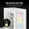 Obudowa PC Corsair iCUE 5000D RGB Airflow Midi Tower Biała