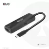 CLUB3D USB Gen2 Type-C na HDMI™ 8K60Hz lub 4K120Hz HDR10+ z DSC1.2 z Power Delivery 3.0 Aktywny Adapter M/F