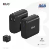 Podróżna ładowarka CLUB3D 100 W z technologią GaN, certyfikowana USB-IF TID, pojedynczy port USB Type-C, obsługa Power Delivery (PD) 3.0