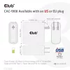 Podróżna ładowarka CLUB3D 100 W z technologią GaN, certyfikowana USB-IF TID, pojedynczy port USB Type-C, obsługa Power Delivery (PD) 3.0