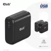 Podróżna ładowarka CLUB3D 100 W z technologią GaN, certyfikowana USB-IF TID, pojedynczy port USB Type-C, obsługa Power Delivery (PD) 3.0