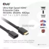 Przedłużacz HDMI CLUB3D Ultra High Speed 4K120Hz 8K60Hz 48Gbps M/F 1 m / 3,28 ft 30AWG