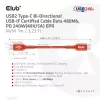 CLUB3D USB2 Type-C dwukierunkowy kabel z certyfikatem USB-IF do transmisji danych 480Mb, PD 240W(48V/5A) EPR M/M 1m / 3.23 ft