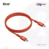 CLUB3D USB2 Type-C dwukierunkowy kabel z certyfikatem USB-IF do transmisji danych 480Mb, PD 240W(48V/5A) EPR M/M 1m / 3.23 ft