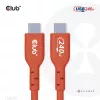 CLUB3D USB2 Type-C dwukierunkowy kabel z certyfikatem USB-IF do transmisji danych 480Mb, PD 240W(48V/5A) EPR M/M 1m / 3.23 ft