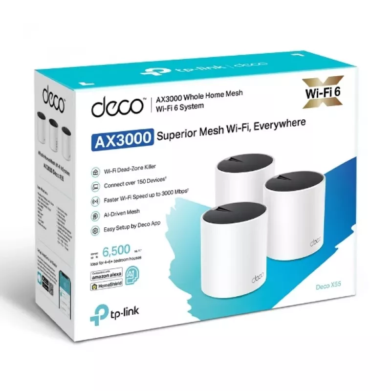 Router Mesh TP-Link AX3000 Dual-band 2,4 GHz 5 GHz Wi-Fi 6