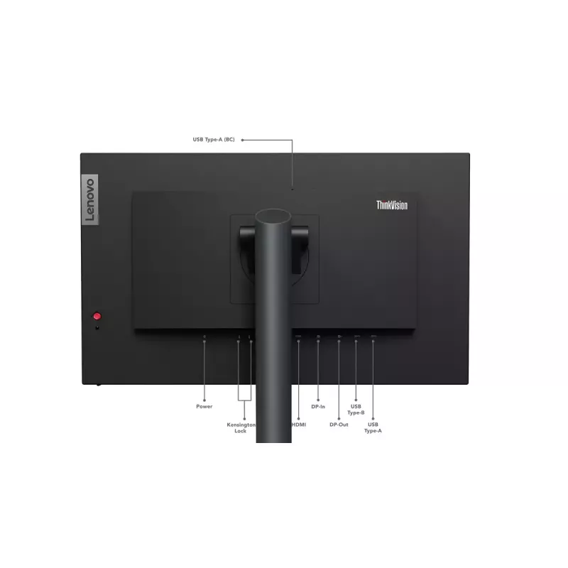 Monitor komputerowy Lenovo ThinkVision P24q-30 60,5 cm (23,8 cala) 2560 x 1440 pikseli Quad HD LED Czarny