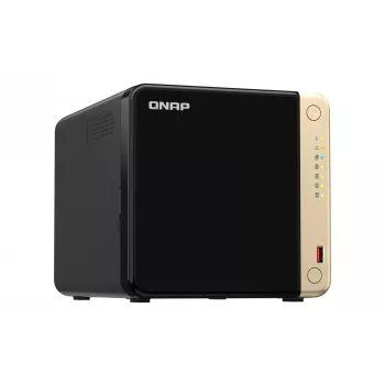 QNAP TS-464 NAS Tower Intel® Celeron® N5095 8 GB DDR4 0 TB QNAP QTS Czarny