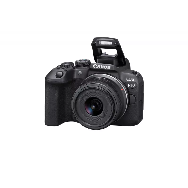 Canon EOS R10 + RF-S 18-45mm F4.5-6.3 IS STM MILC 24,2 MP CMOS 6000 x 4000 pikseli Czarny