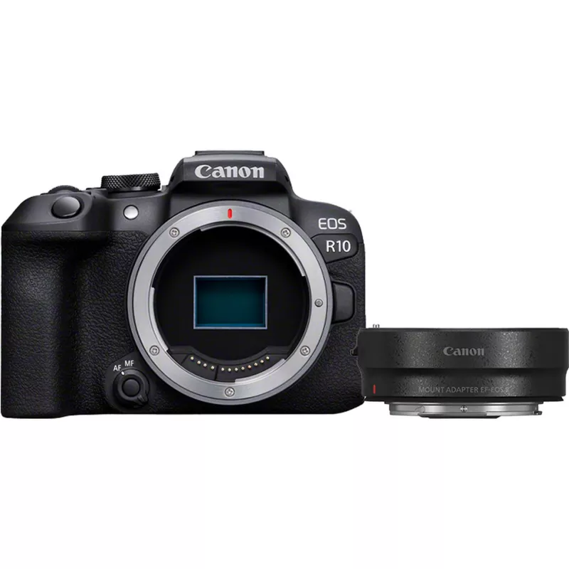 Canon EOS R10 + RF-S 18-45mm F4.5-6.3 IS STM MILC 24,2 MP CMOS 6000 x 4000 pikseli Czarny