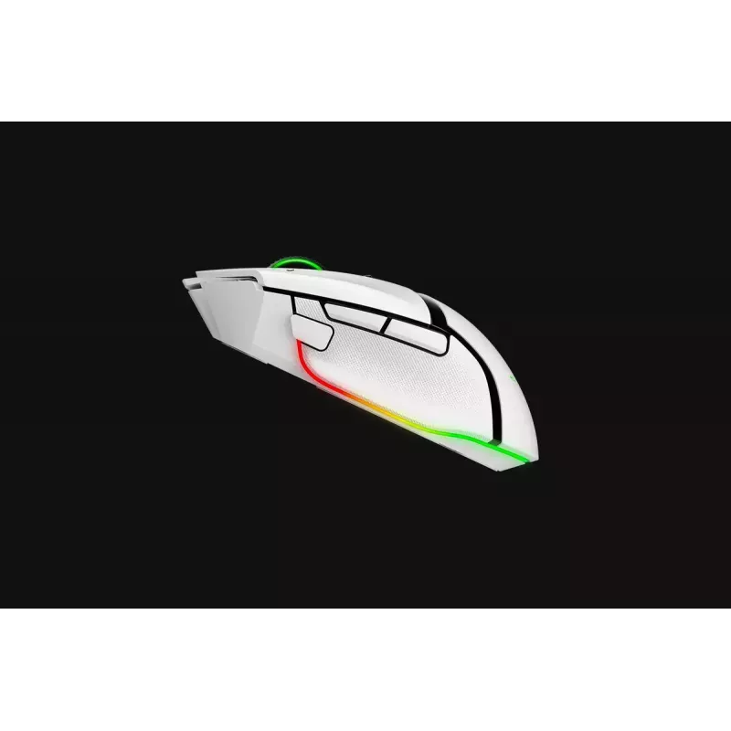 Mysz gamingowa Razer Basilisk V3 Pro — praworęczna, optyczna 30 000 DPI, RF Wireless/Bluetooth/USB-C, biała