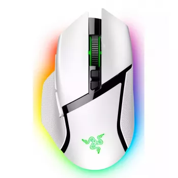 Mysz gamingowa Razer Basilisk V3 Pro — praworęczna, optyczna 30 000 DPI, RF Wireless/Bluetooth/USB-C, biała