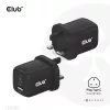 Ładowarka podróżna CLUB3D PPS 65W z technologią GAN, potrójny port (2x USB Type-C + USB Type-A), obsługa Power Delivery (PD) 3.0