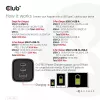 Ładowarka podróżna CLUB3D PPS 65W z technologią GAN, potrójny port (2x USB Type-C + USB Type-A), obsługa Power Delivery (PD) 3.0