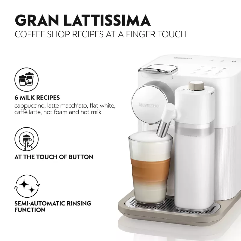 Ekspres do kawy De’Longhi Lattissima One Nespresso Gran Lattissima firmy Delonghi, Sophisticated Darks