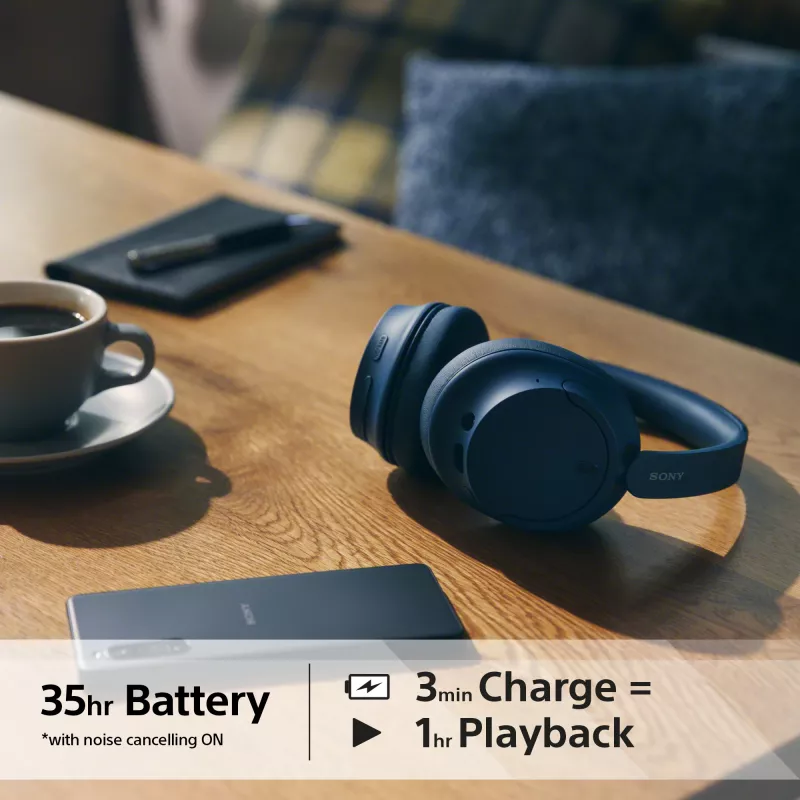 Sony WH-CH720N Bezprzewodowe słuchawki z redukcją szumów, niebieskie