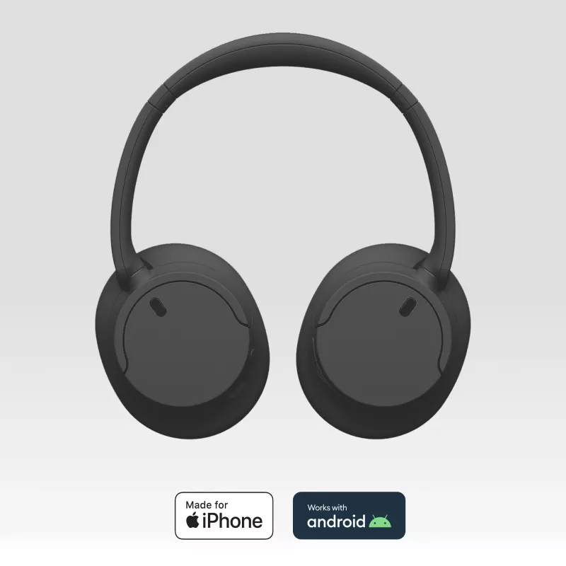 Słuchawki Sony WH-CH720 przewodowe i bezprzewodowe, nauszne, rozmowy/muzyka, USB Type-C, Bluetooth, czarne