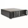 Inter-Tech IPC 3U-3508 obudowa serwera storage, 48,3 cm rack 3U, ATX, SATA/SAS Hot-Swap, 2x 5,25 cala zewnętrzne, bez zasilacza, czarna