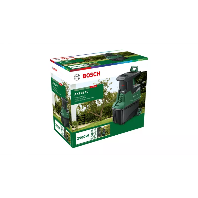 Bosch AXT 25 TC rozdrabniacz ogrodowy 2500 W 53 L Turbine