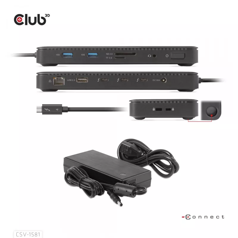 Stacja dokująca CLUB3D Thunderbolt 4 Certified 11-in-1 140W