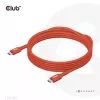 CLUB3D USB2 Type-C dwukierunkowy kabel danych z certyfikatem USB-IF 480Mb, PD 240W(48V/5A) EPR M/M 3m / 9.84 ft