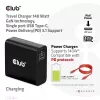 CLUB3D Ładowarka podróżna 140 W z technologią GaN, pojedynczy port USB Type-C, obsługa Power Delivery (PD) 3.1