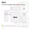 CLUB3D Ładowarka podróżna 140 W z technologią GaN, pojedynczy port USB Type-C, obsługa Power Delivery (PD) 3.1