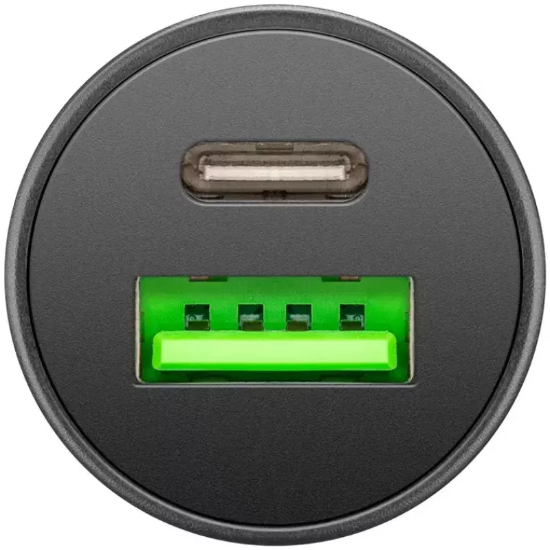 Goobay Dual-USB Car Fast Charger USB-C PD 45W Czarny