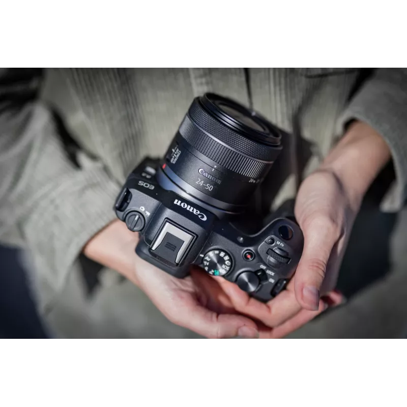 Canon EOS R8 + RF 24-50mm F4.5-6.3 IS STM Kit, 24,2 MP, 6000 x 4000 pikseli, CMOS, 4K Ultra HD, Ekran dotykowy, Czarny