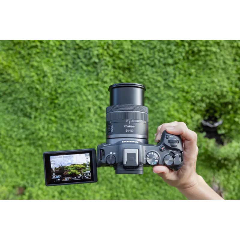 Canon EOS R8 + RF 24-50mm F4.5-6.3 IS STM Kit, 24,2 MP, 6000 x 4000 pikseli, CMOS, 4K Ultra HD, Ekran dotykowy, Czarny