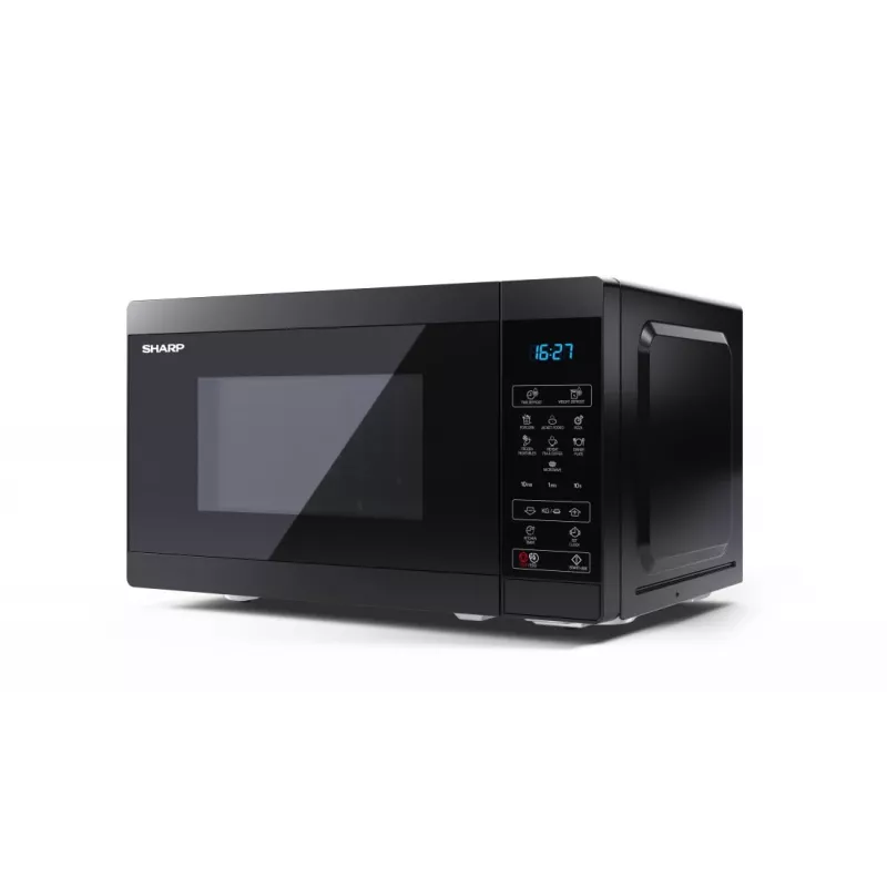 Sharp YC-MS02E-B kuchenka mikrofalowa Czarna Kuchenka mikrofalowa typu solo Nablatowa 20 L 800 W