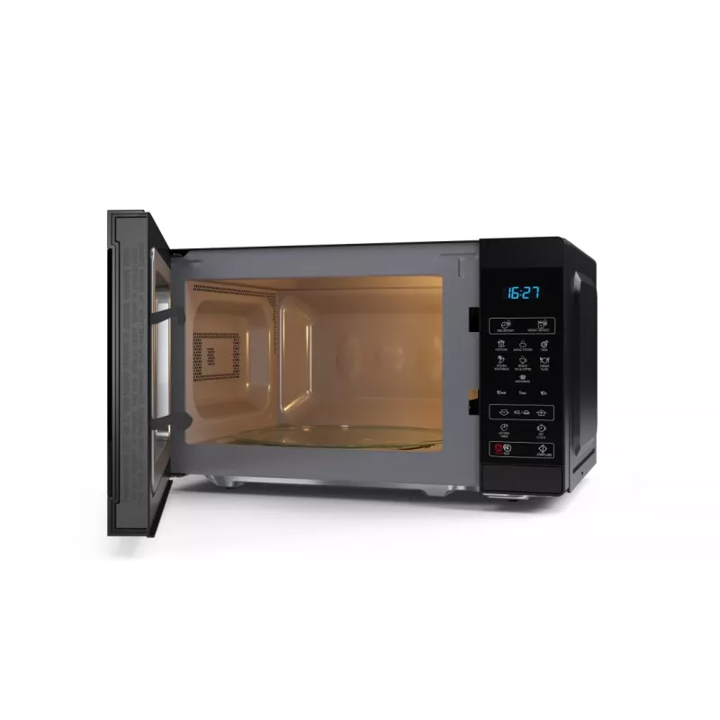 Sharp YC-MS02E-B kuchenka mikrofalowa Czarna Kuchenka mikrofalowa typu solo Nablatowa 20 L 800 W