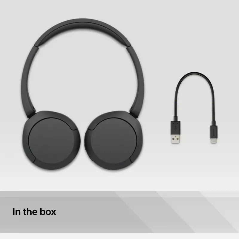 Sony WH-CH520 Headset Wireless Head-band Calls/Music USB Type-C Bluetooth Czarny